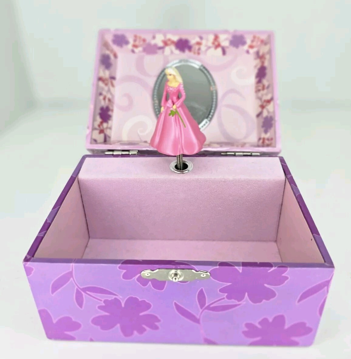 Vintage Barbie Jewelry Box Music Box And Barbie That Spins Around