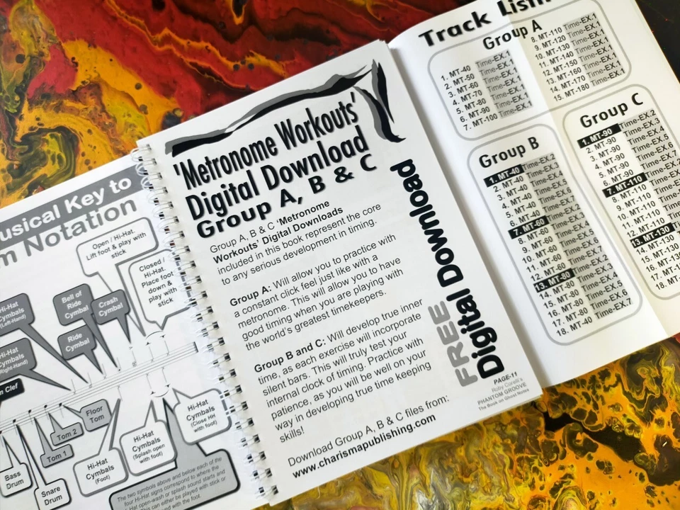 PHANTOM GROOVE - Ghosted Notes - Drum Study Book - Drum Kit - by Roby Corelli - Image 4 of 4