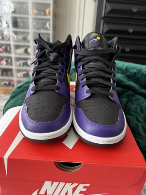Size 9.5- Nike Dunk Premium High Purples OG BOX Nike Dunk High Psychic Purple for Sale - Authenticity  main image 2