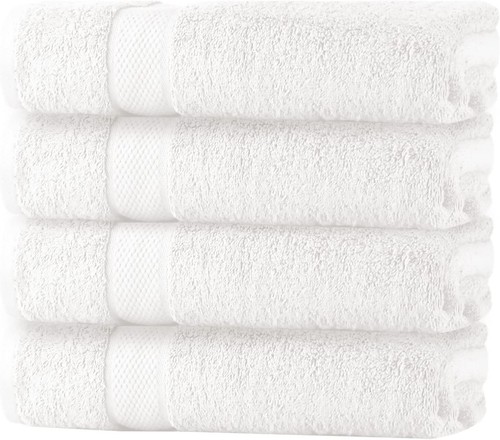 Soft Textiles Pack of 6 Cotton Bath Towels 24x48" Pool Gym Towels - Picture 5 of 22