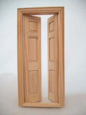 DOOR - SPLIT INTERIOR Dollhouse miniature wooden #6031 1/12 scale Houseworks