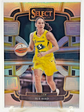 Sue Bird 2024 Panini Select WNBA Concourse Silver Prizm Card-#30 Seattle Storm