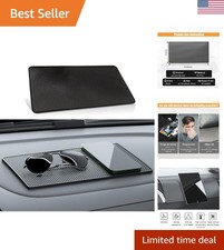Universal Car Dashboard Anti-Slip Mat, 10.62" x 5.9" - Gripping, Washable Rubber