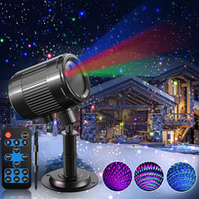 Proyector Laser Navidad Exterior RGB Luces Moviles Estrellas Impermeable IP65