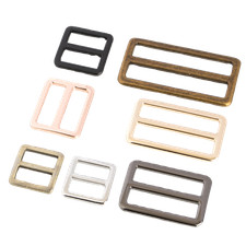 Metall Leder Handtasche Riemen Gürtel verstellbare Schlaufe Tri-Glide Schnalle Pin Roller Schieber
