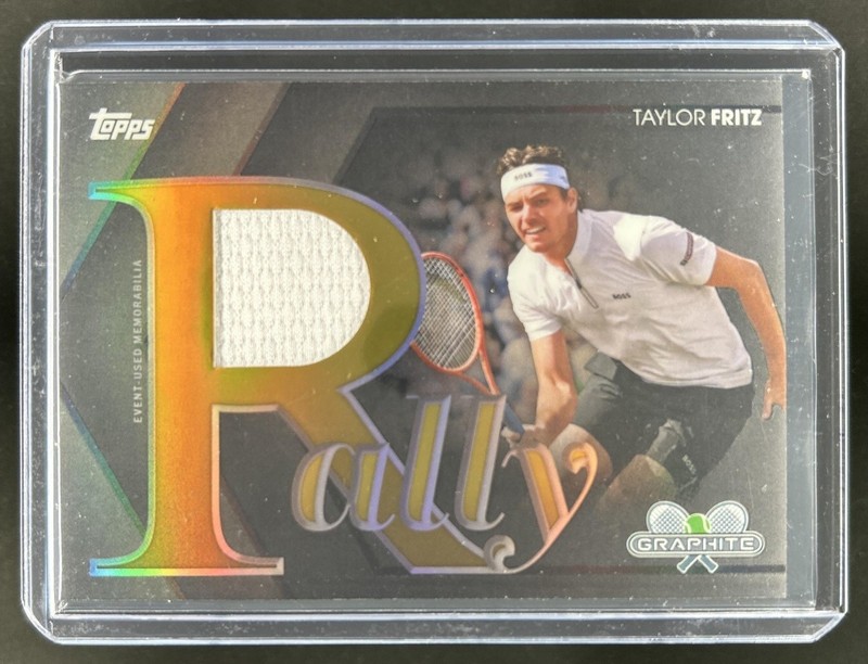 2026 Topps Graphite Taylor Fritz Rally Relics Gold Refractor #/25