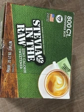 Stevia In The Raw Plant-Based Zero Calorie Sweetener Packets 800 ct