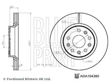 2 dischi freno anteriori ventilati internamente stampa BLU per Jeep Gladiator Wrangler