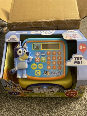 Bluey Spielzeug Registrierkasse Digital Shop Till Pretend Spielgeld & Sounds Alter 3 Jahre+