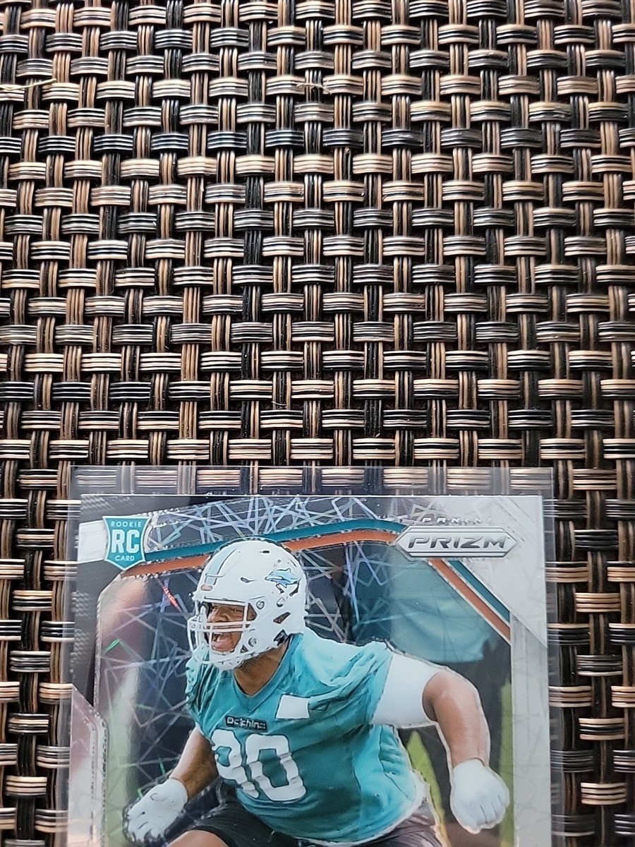 2025 Panini Prizm Kenneth Grant Lazer Prizm #374 Miami Dolphins RC