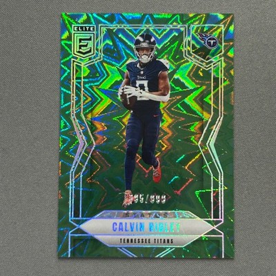 2025 Panini Donruss Elite Calvin Ridley Football Green Holo 395/999 Titans Card