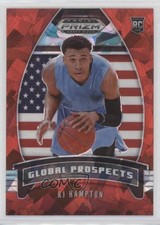 2020-21 Panini Prizm Draft Picks Global Prospects Red Ice RJ Hampton #99 1md