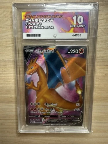 Pokémon 2020 Charizard V Holo Promo - ACE 10