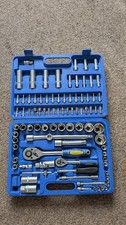Goodyear Socket Set 1/2 Inch & 1/4 Inch. (Missing 12mm 1/2 And 10mm 1/4 Sockets)