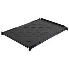 1U 19-inch Fixed Rack Server Shelf Vented 4 Post Rack Mount Shelf 25.5 inches...