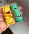Lot of 8 Small 2" Soft Plastic Cars, MPC Cars of all Nations, Names on Trunks — photo 6