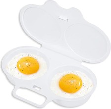Microwave Egg Poacher, Reusable Double Cups Cooker, Boiler Breakfast...
