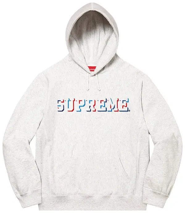 トップス Supreme - Drop Shadow Waffle Top 17aw Supreme Drop Shadow Hooded Sweatshirt Heather Gray FW20 Size Small