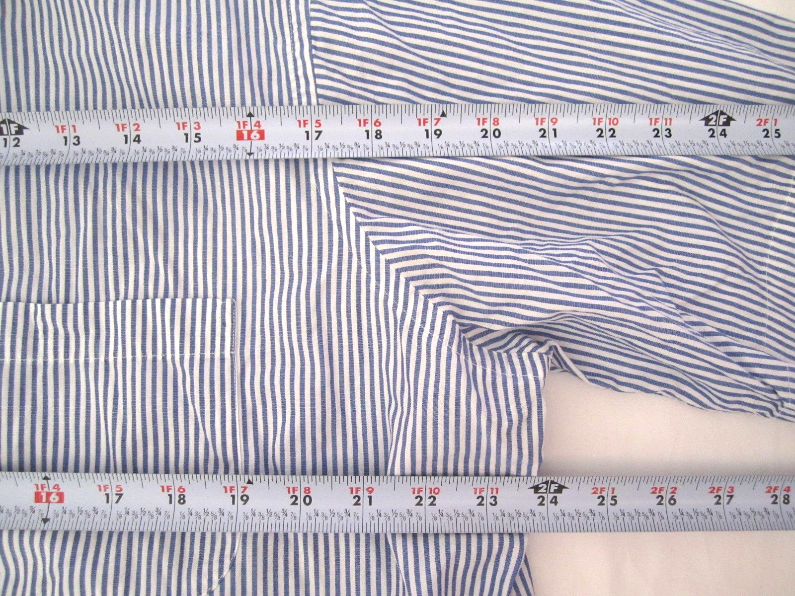Vtg Men Brooks Brothers Stripes Button Polo Short Sleeve Shirt Sz 16.5 (MT764) thumbnail 6