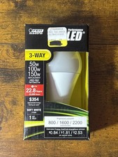 New Feit Electric Soft White Led 3-Way 50w/100w/150w Replacement Uses 7w/15w/21w