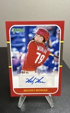 2021 Panini Donruss-Retro 1987 Signatures Mickey Moniak #87S-MM Red /99 (AU, RC)