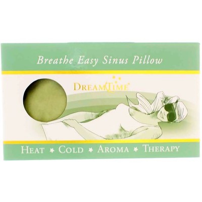 4 Pack DreamTime Aromatherapy Breathe Easy Hot And Cold Sinus Pillow, Sage, E...