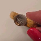 Vintage Intaglio Perfume Stopper FABERGE France Crystal  Gold Gilt Edging — photo 5
