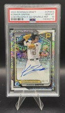 KONNOR GRIFFIN 2024 Bowman Draft Sparkle Refractor Auto /71 GEM 10