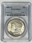 1880-CC Morgan Silver Dollar $1 PCGS MS63 ~ Beautiful Coin!