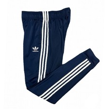 Adidas Youth XL Training Track Pants Blue 3-Stripe GN8454 Kids Age 15-16Y Y2K