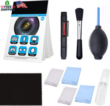 Camera Lens Cleaning Kit Air Blower 2in1 Pen Brush Spray Tissue