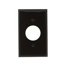 Single,Gang Receptacle Plate, Brown, Easy to Use, Enhances Room Appearance