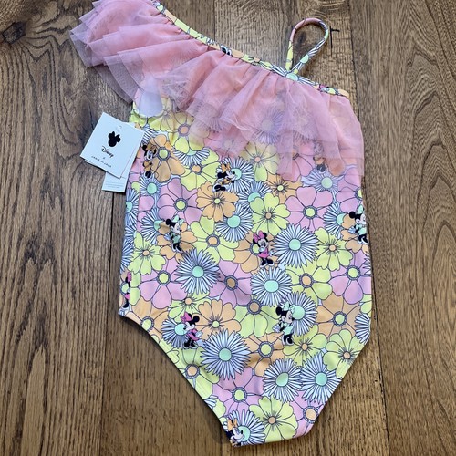 Disney X Janie Jack Niñas Minnie Mouse Floral Tropical Traje de Baño, Talla 10 - NUEVO - Imagen 10 de 10