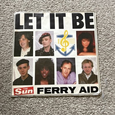 FERRY AID LET IT BE (1) (18) 2 Track 7'' Single including Picture Sleeve CBS RECO