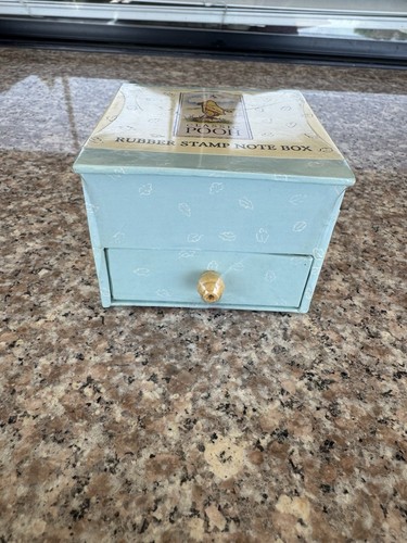 Classic Winnie The Pooh Disney Vintage Rubber Stamps Ink Pad Note Paper Note Box - Picture 3 of 8