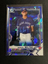2021 Bowman Chrome Sapphire Manuel Beltre Card