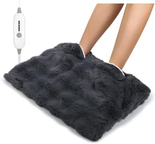 Electric Foot Warmer, Luxury Faux Fur Heating Pad for Feet Pain Relief Cramp,...