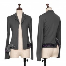 COMME des GARCONS Stretch Hem Frill Docking Jacket Size M K-132791 