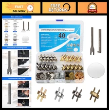 40 Sets Magnetic Snap Closures - 4 Colors with Installation Tools for Bags, Purs
