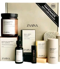 ZAAINA Men's Personal Care Package, Relaxation Spa Gift Set for Him, Deluxe