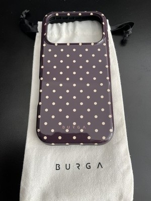 BURGA iPhone 17 Pro Case - Sorry Busy, Brown / White Polka Dots | eBay