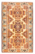Traditional Vintage Hand-Knotted Oriental Carpet 2'8" x 4'4" Wool Area Rug