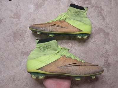 Nike Mercurial Superfly IV Leather Elite FG 747219-707 Soccer Cleats Sz 10 US