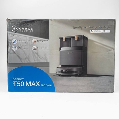 ECOVACS DEEBOT T50 MAX PRO Omni 18,500Pa Robot Vacuum and Mop - NEW!