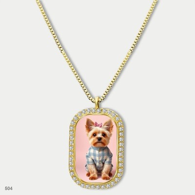 Gorgeous Cute Yorkie Yorkshire Terrier Dog Fashion Pendant Necklace Chain Printe