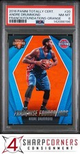 2016 TOTALLY CERTIFIED FRANCHISE FOUNDATIONS ORANGE #20 ANDRE DRUMMOND /60 PSA 8