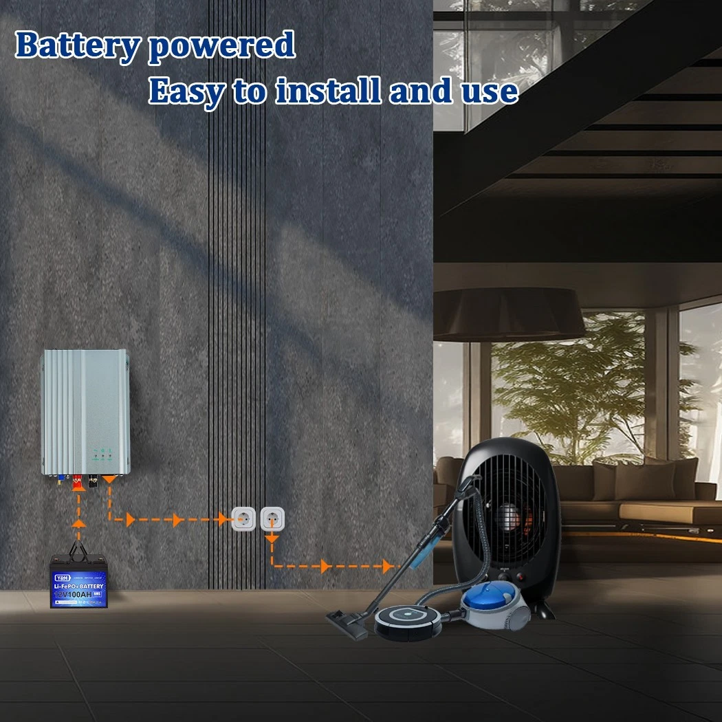 500W Solar Grid Tie Microinverter DC16V-28V MPPT Pure Sine Wave for 12V Battery