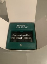 Call Point - Emergency Door Release Break Glass Green Security Exit Brand New