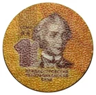 Russia Transnistria 1 Rouble 2014 plastic coin - bank note Suvorov UNC