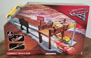 disney pixar cars 3 fireball beach run playset